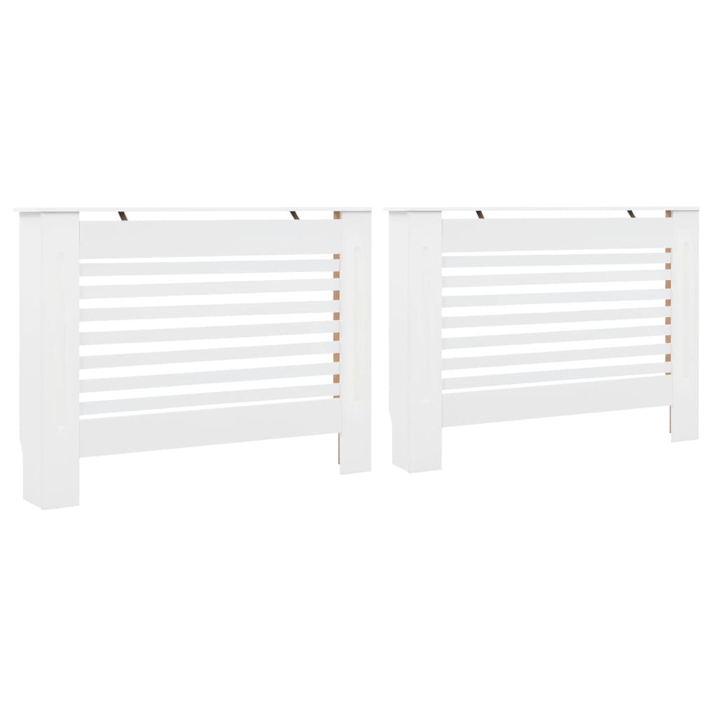 Maison Exclusive - Cache-radiateur MDF Blanc 78 cm