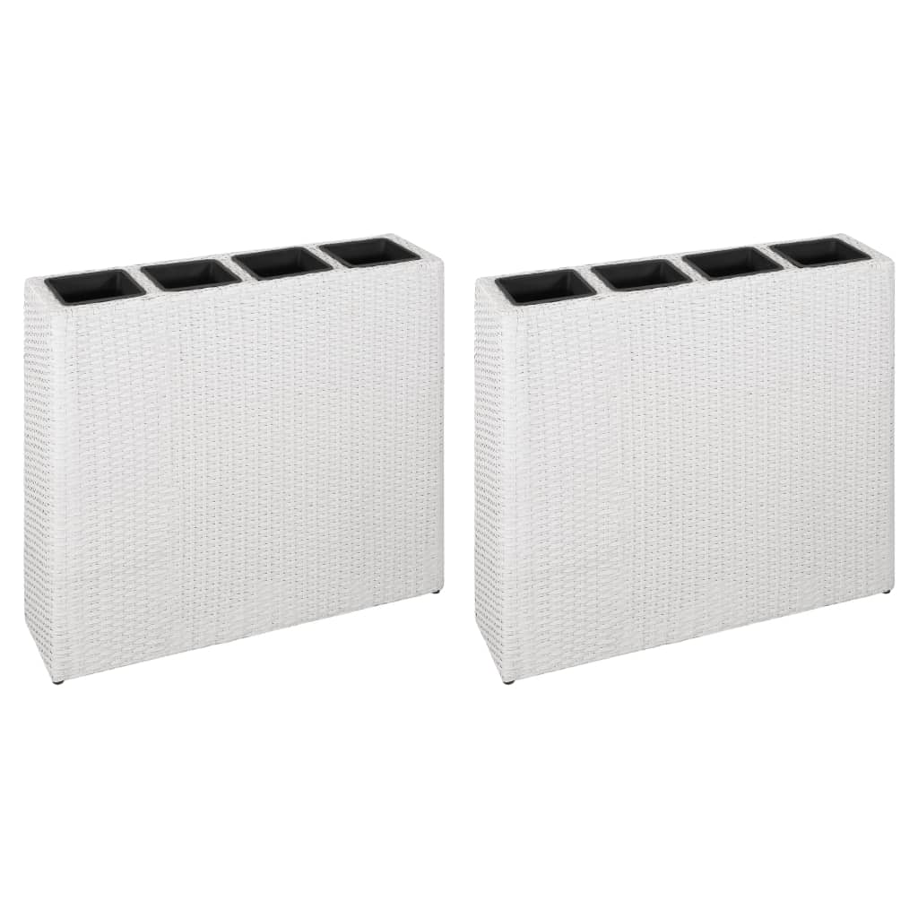 Jardinières d'extérieur 2 pcs Blanc 60x60x60 cm …