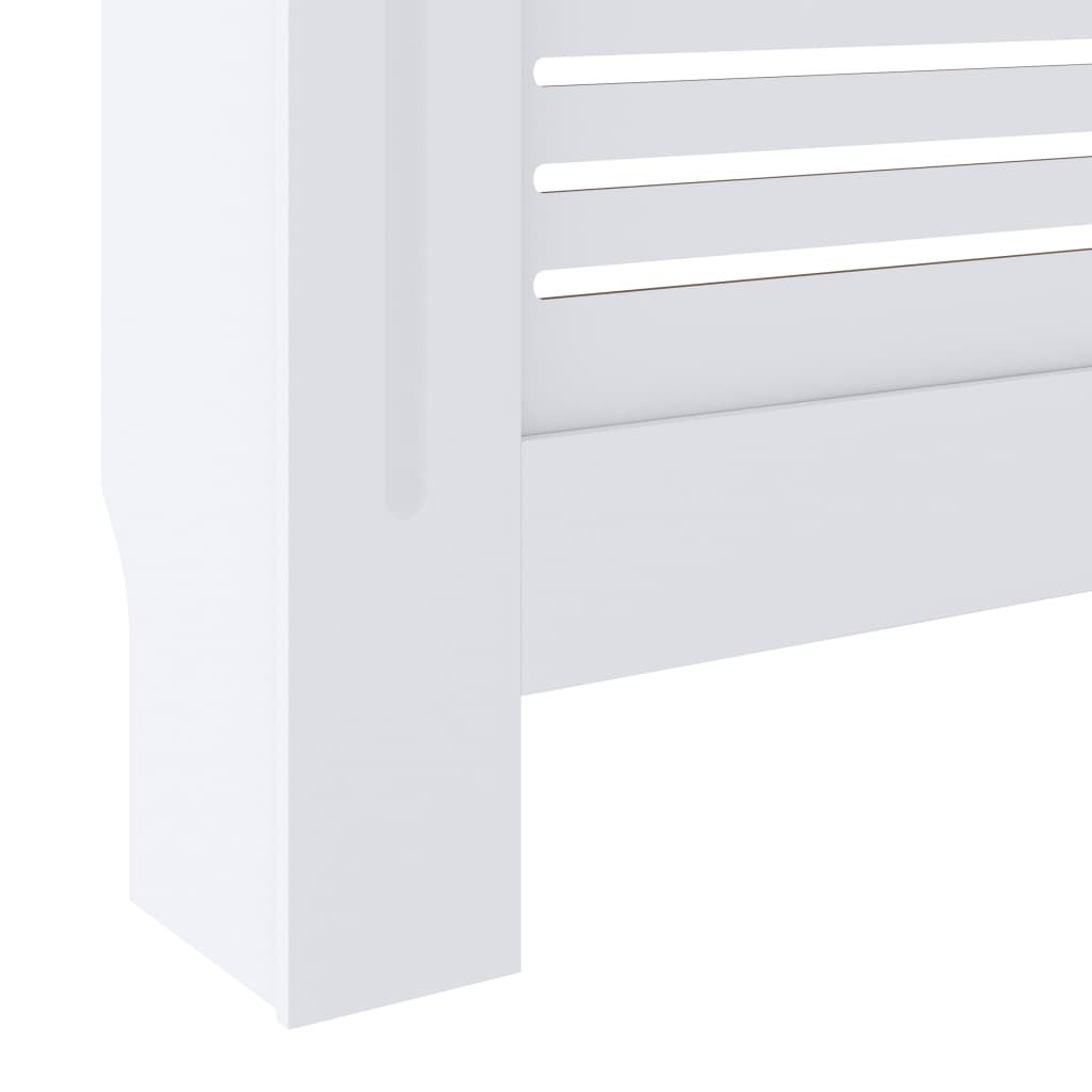 Maison Exclusive - Cache-radiateur MDF Blanc 205 cm